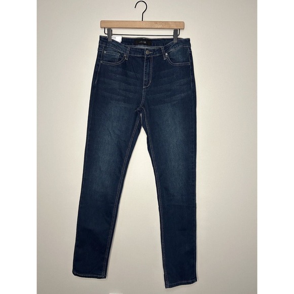 Joe's Jeans Denim - Joe's The Brixton Women's Blue Jeans Dark Wash Straight + Narrow SZ 20 / 34L NEW